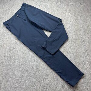 Lululemon Commission Pants Men 32 x 30 Blue Classic Fit Tapered